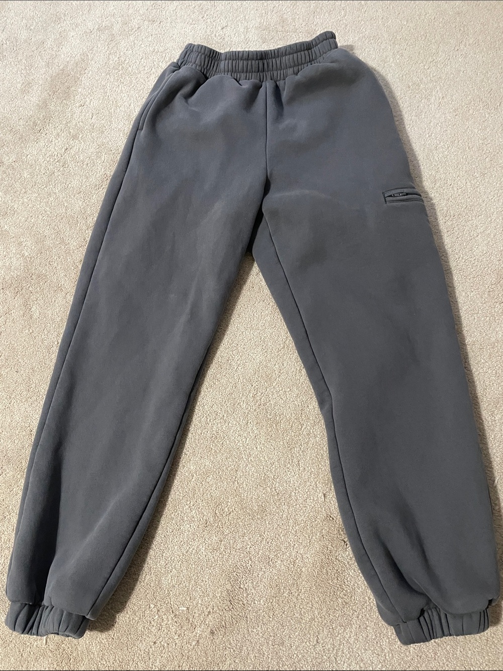 Comfort do not disturb Grey Fleece Jogger Pants - Comfortable Elastic Waist